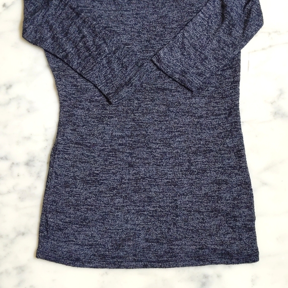 Long Lightweight Top with large Cowl Neck one side off shoulder and 3/4 sleeves. - Picture 5 of 5